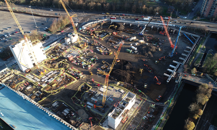 Groundworks and monitoring package delivered for arena complex